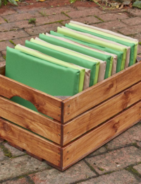 Support en bois avec étagère pour bac d’exploration sensoriel 95 cm
